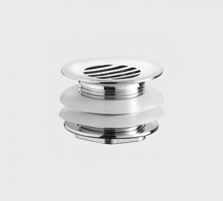 Bonde lave-mains avec grille, à écoulement libre en laiton, chromée, de 4 cm de long. Bonde pour lave-mains, sans lanterne ni bouchon ni clapet donc particulièrement facile à entretenir.
